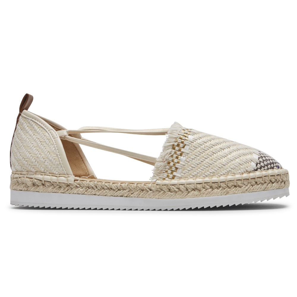 Slip-Ons Rockport Mujer Mexico - Seaview Bungee Beige - CDXHY6710